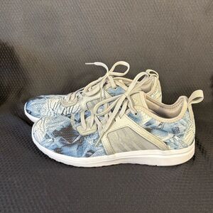 Adidas Cloudfoam Blue and White Ortholite Sneakers